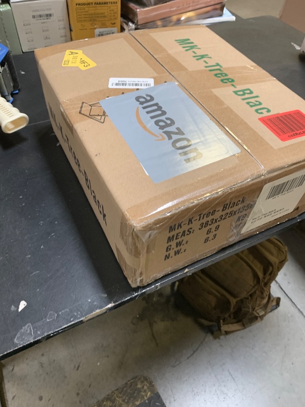 Photo 1 of SHEEPAM 10 Tier Tree Book Shelf, Floor Standing Wood Bookshelf for Narrow Space, Storage Organizer Bookshelves for Books/CDs/Magazine, Bookcase with Shelves for Home Office, Living Room - Black