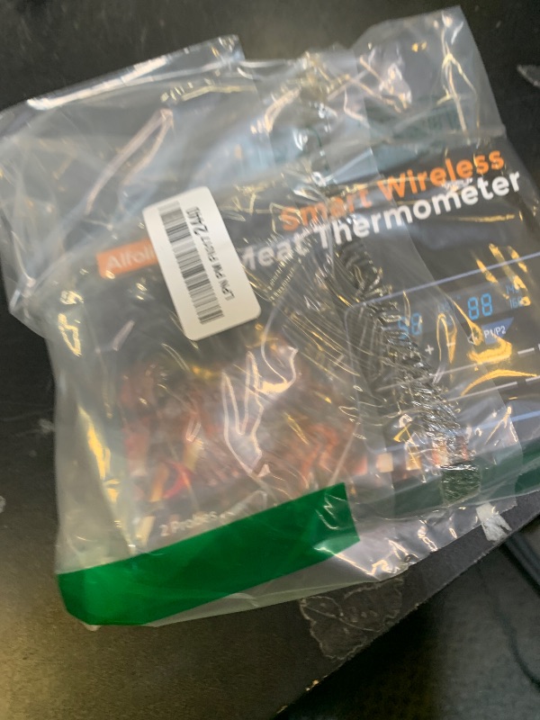 Photo 1 of Alfolive 2025 AI Wireless Meat Thermometer, Smart Bluetooth Meat Thermometer Digital, ±0.5°F High Accuracy, Grill Temperature Probe for BBQ, Grilling, Smoker, Oven, Cooking, Air Fryer, 2 Probes