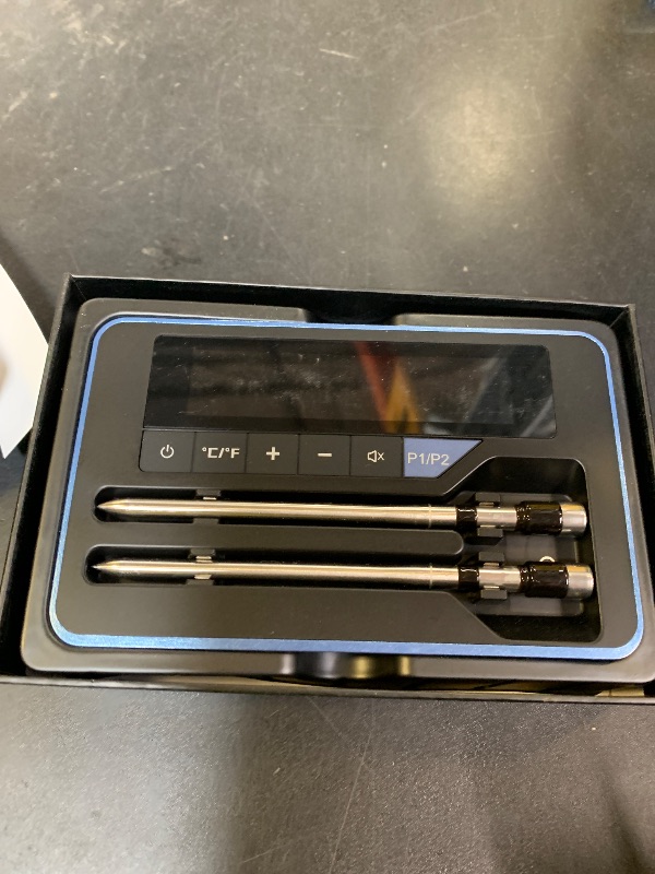 Photo 1 of Alfolive 2025 AI Wireless Meat Thermometer, Smart Bluetooth Meat Thermometer Digital, ±0.5°F High Accuracy, Grill Temperature Probe for BBQ, Grilling, Smoker, Oven, Cooking, Air Fryer, 2 Probes