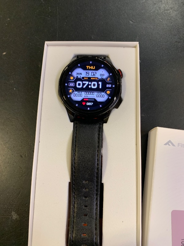 Photo 1 of PUBU Smart Watch for Men, Built-in GPS with Map(Answer/Make Call/Text), AI Smartwatch for Android Phones/iPhone, 100+ Sport Mode Fitness Tracker with Health/Sleep Monitor, Compass/Barometer(2 Bands)