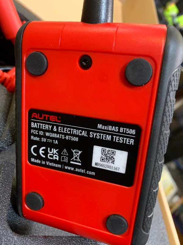 Photo 1 of 2026 Autel MaxiBAS BT506 Car Battery Tester, 6V 12V 100-2000 CCA Car Battery Analyzer, 12V 24V Auto Cranking/Charging System Test, Adaptive Conductance, High-Precision Battery Load Test for All Cars