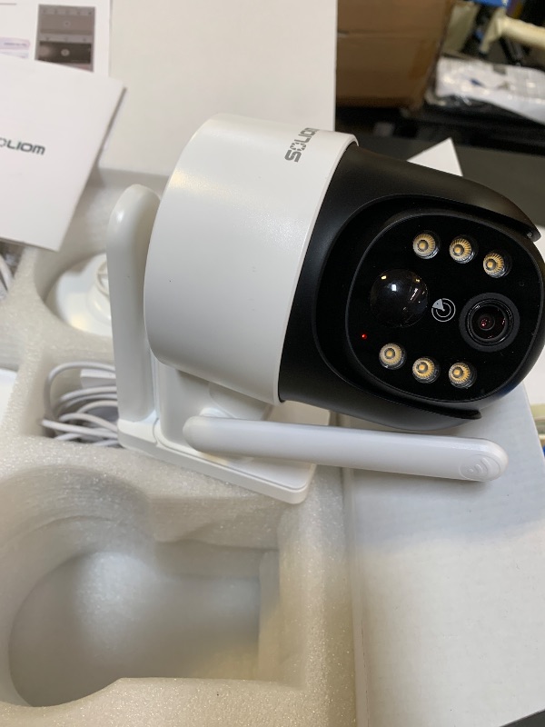 Photo 1 of SOLIOM Security Cameras Wireless Outdoor,8MP Ultra HD for Day and Night, No Subscription,Built in Radar,Solar Powered Cameras for Home Security, 360° Pan Tilt Auto Tracking,5G & 2.4G WiFi, 4-Cam Kit
