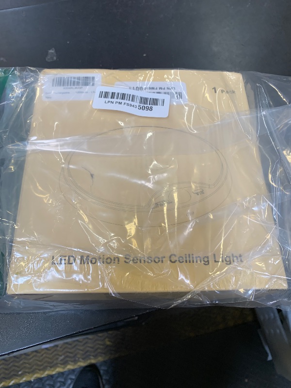 Photo 1 of **SELLING FOR PARTS**10000mAh Rechargeable Motion Sensor Ceiling Light with Remote, Battery Operated Closet Light No Wiring, Magnetic Wireless LED Ceiling Lights,3 Color Indoor Overhead Lamp for Shower Pantry Shed Hallway