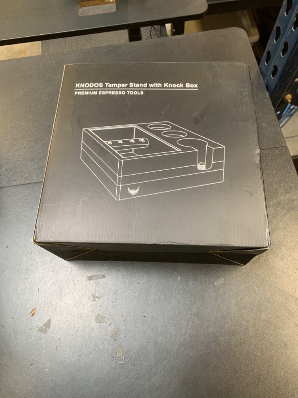 Photo 1 of KNODOS Espresso Knock Box With 54mm Tamping Station For Breville Espresso Accessories Adjustable Portafilter Height, Detachable Coffee Dump Bin