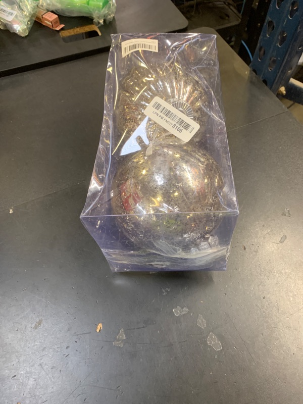 Photo 1 of Large Christmas Ball Ornaments, Oversized Shatterproof Plastic Decorative Hanging Mercury Ornaments Ball for Xmas Holiday Party Decorations (Gold, 6.0")