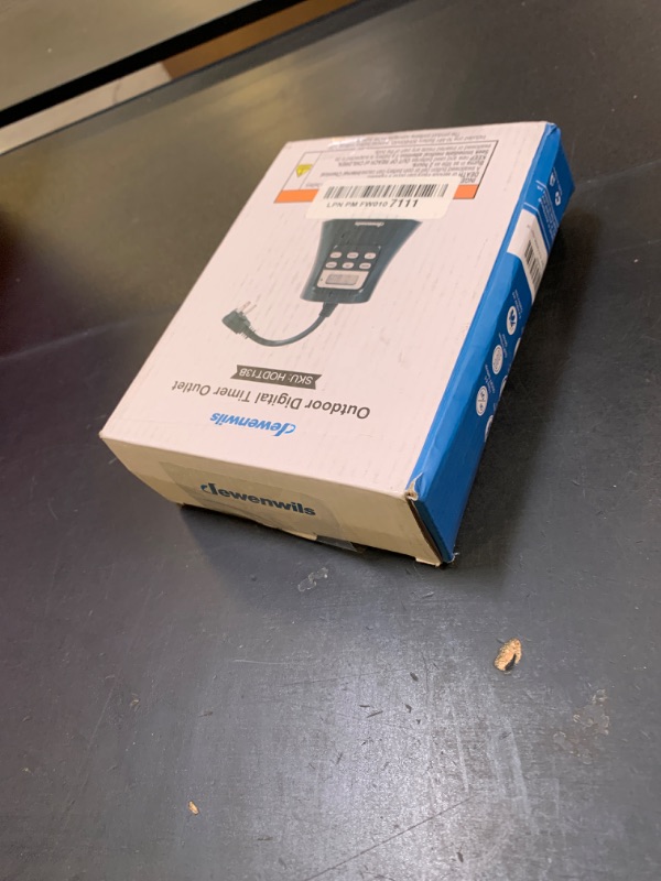 Photo 1 of DEWENWILS Outdoor Digital Timer for Lights, 7-Day Programmable Plug in Timer with 3 Grounded Outlets for Landscape String Light, 15A, 1/3 HP UL Listed