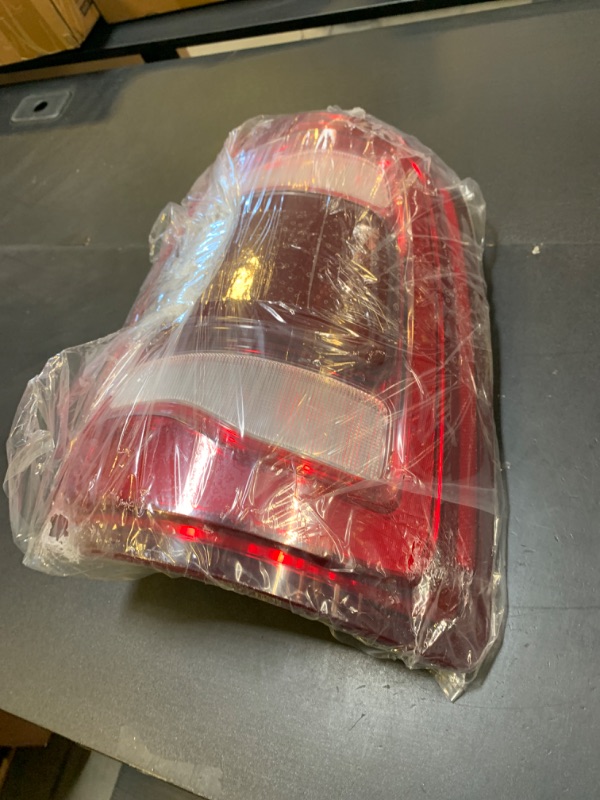 Photo 1 of KAMDKI RH LED Type W/Blind Spot Feature Tail Light Fit for 2019 2020 2021 2022 2023 Dodge Ram 2500 3500 Red Trim Right Passenger Rear Lamp Assembly 68361720AH CH2801223 Module NOT Included