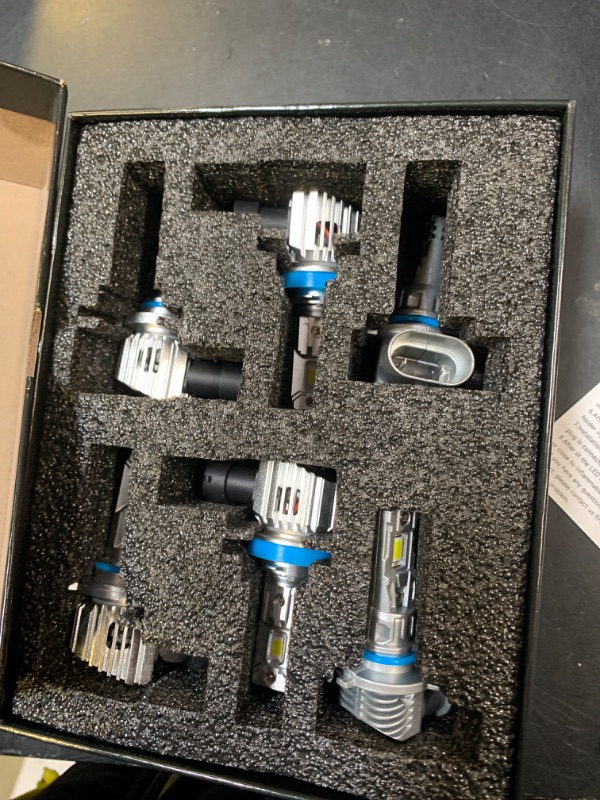 Photo 1 of GQWISCL Fit for Dodge 2009-2018 Ram 1500 2500 3500(without Projector) Light Bulbs, High/Low Beam Fog Light Bulbs Combo, 800% Brightness CSP Chips, 6000K White, Efficient Heat Dissipation, Pack of 6