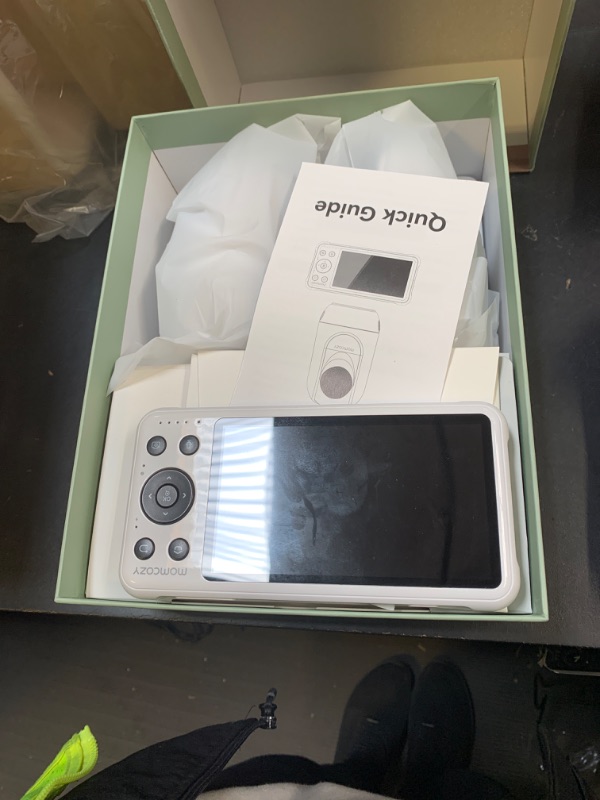 Photo 1 of Momcozy BM04 Smart WiFi Baby Monitor with 2 Cameras, 5’’ 1080P Split Screen Video Baby Monitor with Camera and Audio, Clear Night Vision, 5000mAh Battery, 2-Way Audio