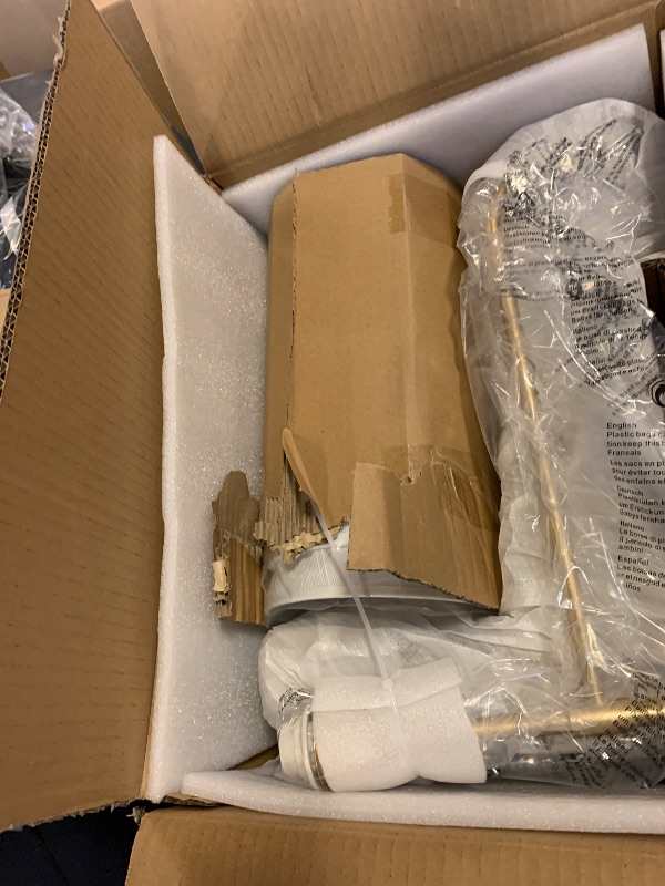 Photo 1 of Antique Brass Gold Chandeliers for Dining Room, 6-Light Modern Chandelier Light Fixture over Table, with White Fabric Shade, 34" Large Transitional Kitchen Pendant Lights for Living Room Bedroom Foyer