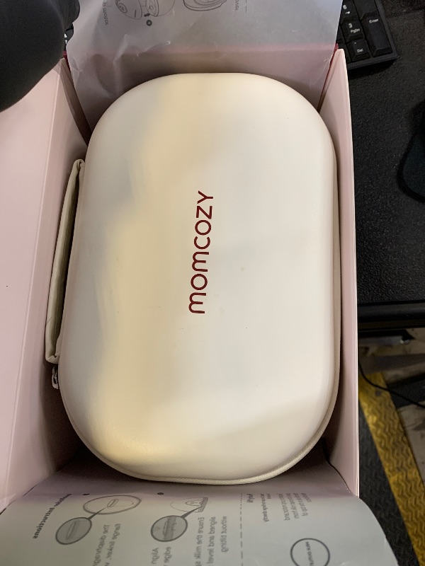 Photo 1 of Momcozy Breast Pump Hands Free Mobile Style | M6, Wearable Breastfeeding Pump Ideal Rhythm for More Milk, DoubleFit Flange More Fit & Discreet with 3 Modes & 9 Levels, 24mm - 2 Pack Cozy Red