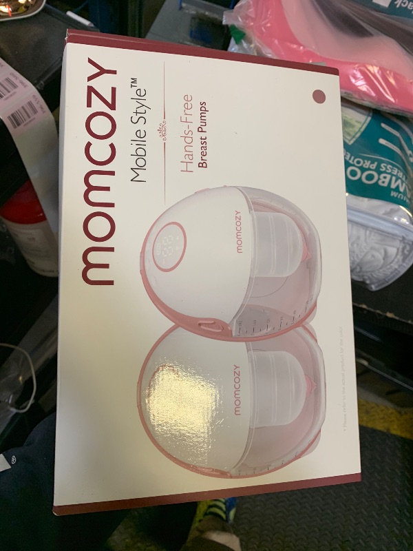 Photo 1 of Momcozy Breast Pump Hands Free Mobile Style | M6, Wearable Breastfeeding Pump Ideal Rhythm for More Milk, DoubleFit Flange More Fit & Discreet with 3 Modes & 9 Levels, 24mm - 2 Pack Cozy Red