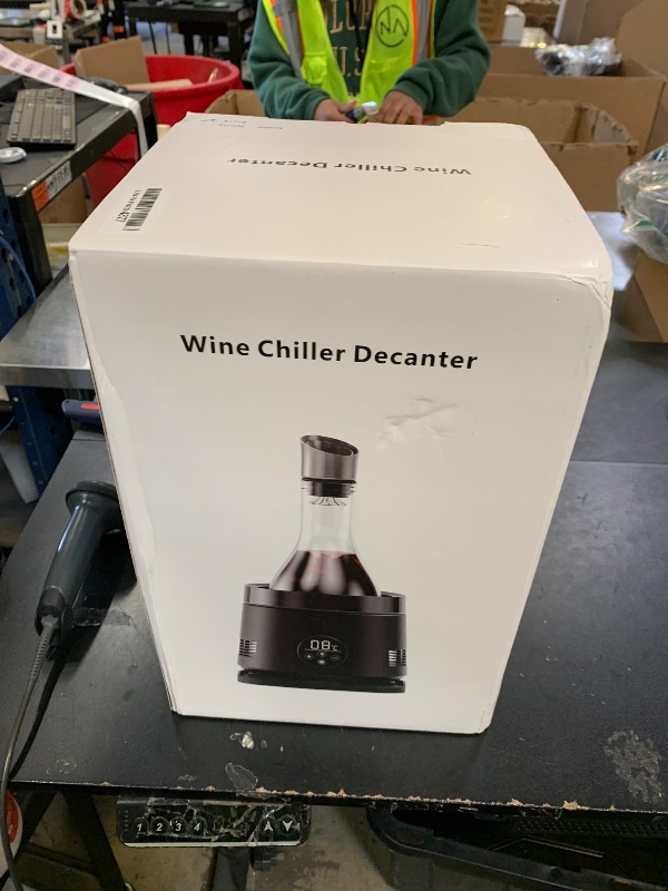 Photo 1 of Cobalance Electric Wine Chiller Decanter with Built-in Aerator, 50oz Bottles Cooler & Carafe, 24-Hour Keep Cool, Perfect for Red, White Wine, Gift for Lovers