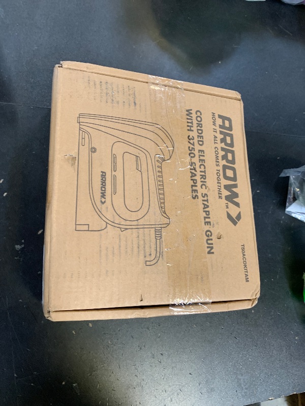 Photo 1 of Arrow Electric Staple Gun Kit, Corded Stapler with 3750 Pieces T50 1/4", 3/8", 1/2" Staples, for Upholstery Professional and DIY Projects, T50ACD