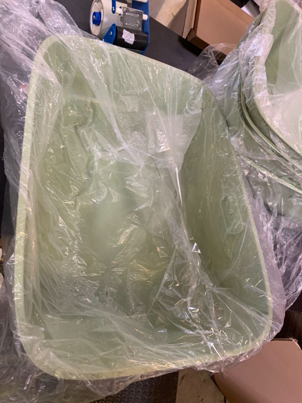 Photo 1 of LoopTime Extra Large Cat Litter Box with High Sides,Jumbo Cat Litter Pan for Indoor Big Cat,Open Top XL Kitty Litter Boxes with Low Entry for Kittens & Senior Cats,Anti-Splashing,Easy to Clean (Green)