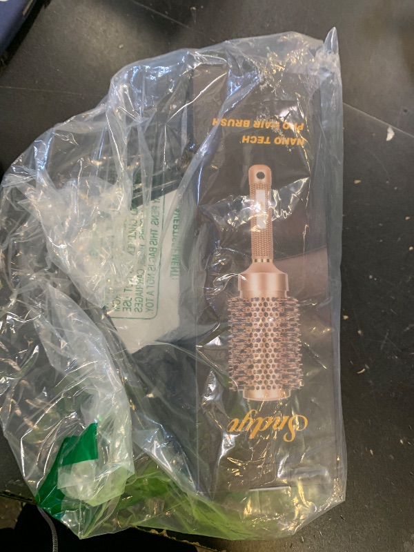 Photo 1 of UREELIN Round Brush for Blow Out - 2.1 Inch Large Nano Thermal Ceramic & Ionic with Boar Bristles - Salon Blow Drying Hair Brush for Drying,Volumizing, Curling, Shine & Smooth Styling