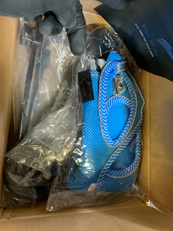 Photo 1 of Updated Dog Wheelchair for Back Legs, Small Dog Wheelchair with Wheels, Light Weight Pet Wheelchair for Leg Support Helps Senior,Injured,Paralyzed, M & Blue