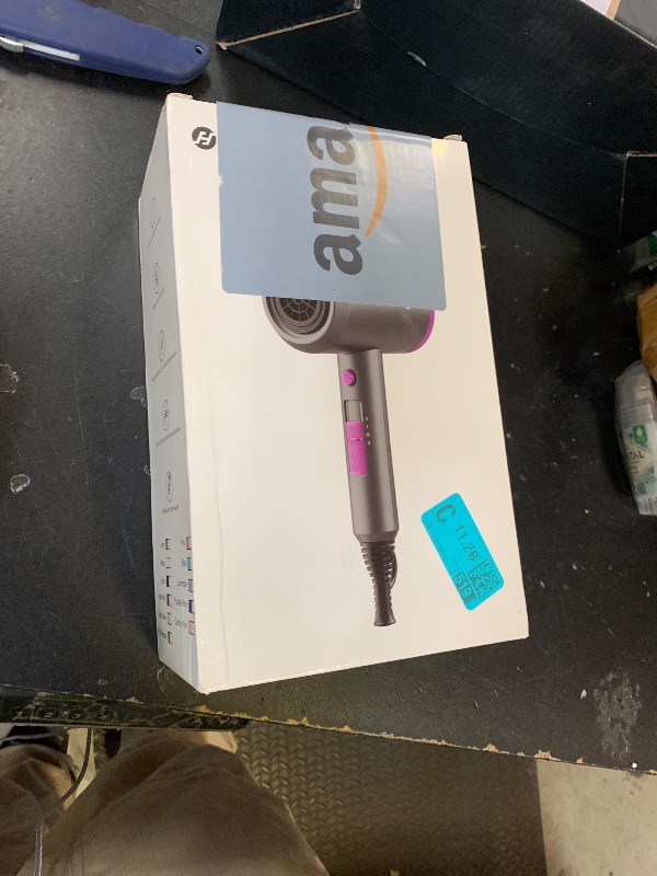 Photo 1 of Slopehill Professional Ionic Hair Dryer, Powerful 1800W Fast Drying Low Noise Blow Dryer with 2 Concentrator Nozzle 1 Diffuser Attachments for Home Salon Travel (Pottery Pink and Rose Gold)