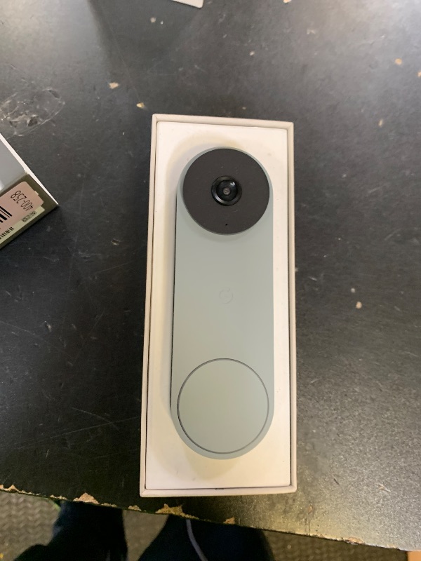 Photo 1 of Google Nest Doorbell (Wired, 3rd Gen) - 2K Video and Gemini, Live View, Night Vision, 2-Way Audio - Works with Google Home - 2025 Model - Hazel