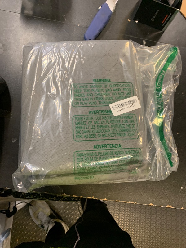 Photo 1 of 105L Extra Large Storage Bags for Blankets, King Comforters, Bedding, Clothes, Pillows, Sheets - Closet Organizers and Storage with 4 Handles & Clear Window, Foldable & Breathable (Grey, 2pack)