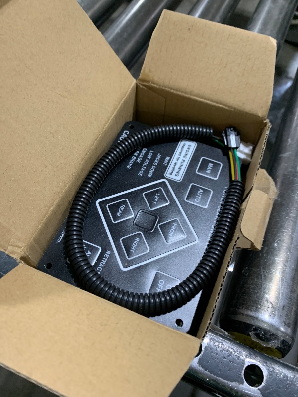 Photo 1 of JDZHYR 368991 RV Leveling Touch Control Panel Assembly with Harness Adapter Compatible with Lippert/Kwikee Ground Control and Travel Trailer Leveling System, Replace 359080 359072 500629 500629S