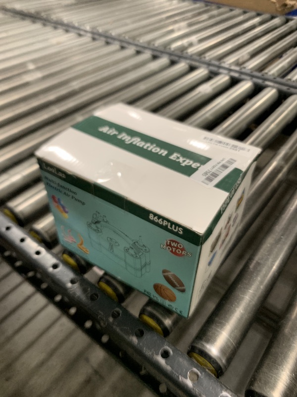 Photo 1 of Balloon Pump 4-in-1 Electric Balloon Inflator with Triple Inflating Ports for All Balloons Air Filler Machine for Sports Balls Inflator Deflator for Inflatables (Green, Drawstring Bag Included)