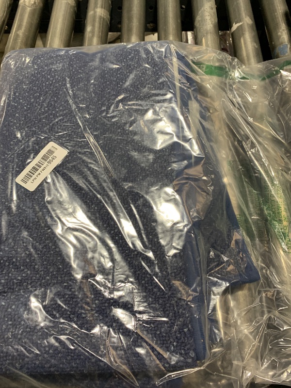 Photo 1 of COSY HOMEER Kitchen Rugs and Mats 2PCS Non Slip Kitchen Mats for Floor Washable Stain Resistant Kitchen Runner Rug Sets Absorbent Kitchen Floor Mat 20"x32"+20"x48",Navy Blue