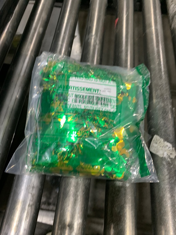 Photo 1 of ?20/40/60/80 FT? St Patricks Day Garland Decor Gold Green Shamrock Hat Tinsel Garland, Shiny Metallic Streamer Twist Garland Hanging St Patricks Day Decorations for Home Indoor Outdoor Party Supplies