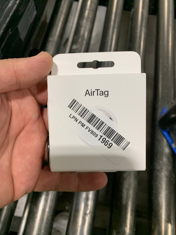 Photo 1 of Apple AirTag (2nd Generation): Tracker for Keychain, Wallet, and More; Locator with Sound; Simple One-Tap Setup with iPhone or iPad; Key Finder with up to 1.5X Precision Finding Range*