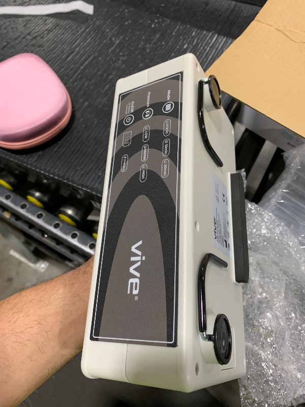 Photo 1 of  Vive Alternating Pressure Pad for Wheelchairs - Ulcer & Bed Sore Prevention - Pain Relief Cushion for Pressure Relief - Fits Wheelchair Seats 18" & Wider - Rechargeable Air Pump Included 