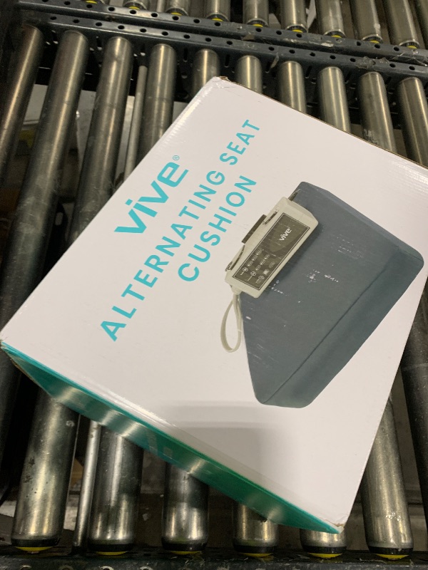 Photo 1 of  Vive Alternating Pressure Pad for Wheelchairs - Ulcer & Bed Sore Prevention - Pain Relief Cushion for Pressure Relief - Fits Wheelchair Seats 18" & Wider - Rechargeable Air Pump Included 