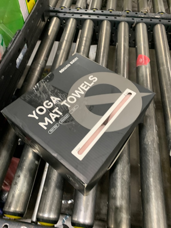 Photo 1 of RollingBunny Yoga Mat Towel - Non-Slip Microfiber for Hot Yoga & Pilates | Super Absorbent, Lightweight & Machine Washable 72"x25" (2 Pack Pink)