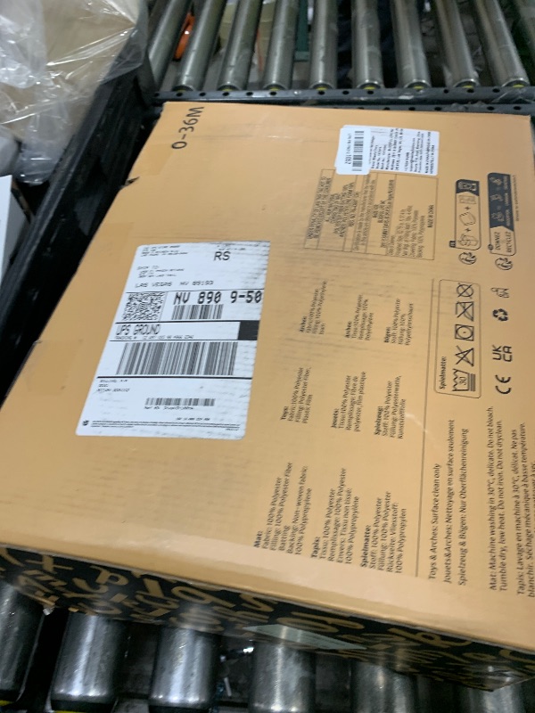 Photo 1 of Blissful Diary Baby Play Gym & Activity Mat, Oversize Leaf Shaped Baby Play Mat w 6 Detachable Toys, Tummy Time Mat Promote Motor Skills & Sensory Development Mat, Newborn Infant Baby Essentials Gift