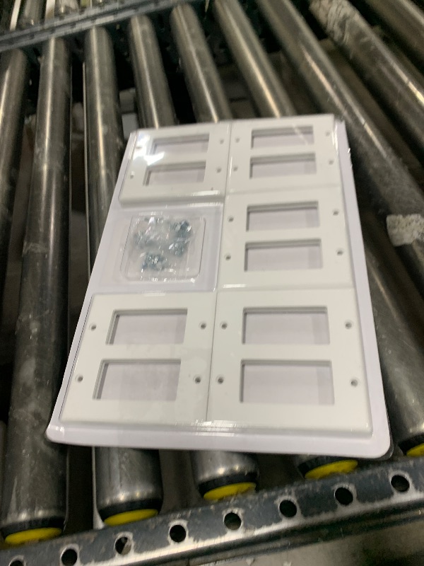 Photo 1 of [10 Pack] BESTTEN Decorator Wall Plate, 2 Gang Standard Size Outlet Cover for GFCI and USB Receptacles, H4.53” x W4.57”, Unbreakable Polycarbonate Material, UL Listed, White