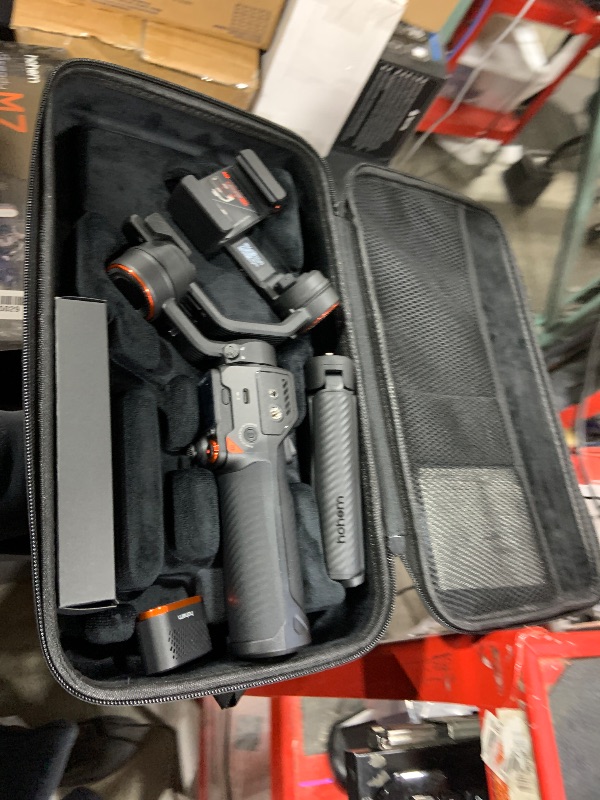 Photo 1 of Hohem iSteady M7 Gimbal Stabilizer for Smartphone, Magnetic AI Tracker Fill Light, Detachable Touchscreen Remote Controller, Built-in Extension Rod, 500g Payload Gimbal Stabilizer for iPhone Android