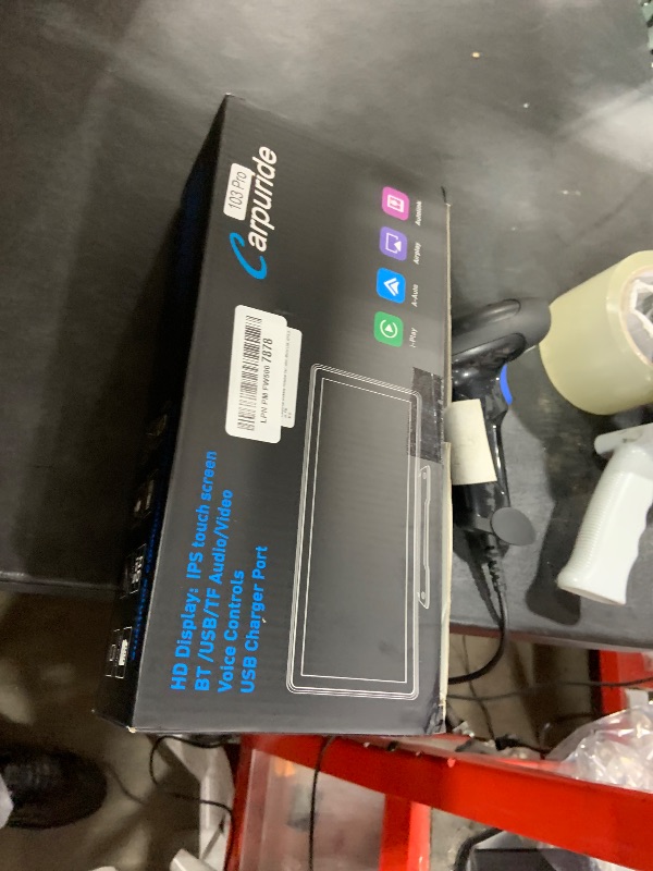Photo 1 of Carpuride W103 Pro with Wireless Bluetooth Transmission Portable Carplay & Android Auto Car Stereo, 10.3 inch 1080P Touch Screen, Mirror Link/GPS/Siri/FM, with 3 Bracket