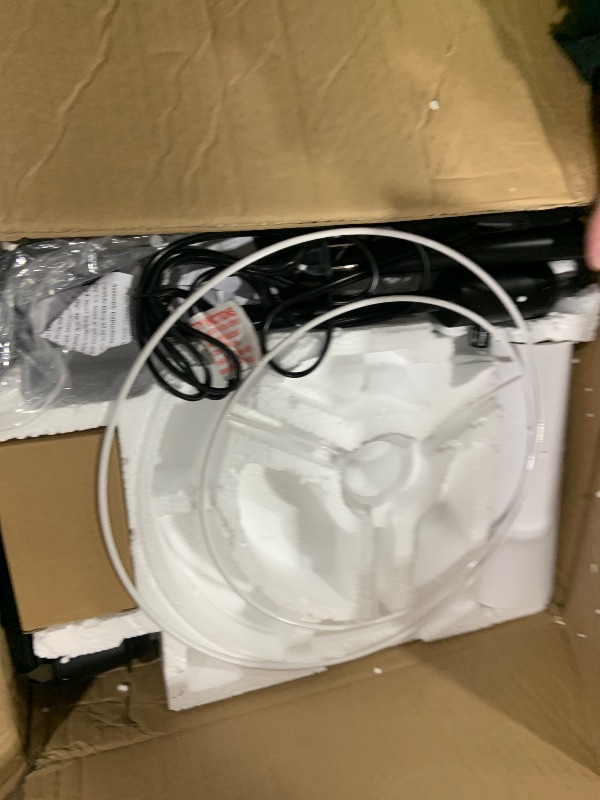 Photo 1 of ?Upgraded? Dimmable Floor Lamp, 1000 Lumens LED Edison Bulb Included, Arc Black Floor Lamps for Living Room Modern Standing Lamp with White Shade, Tall Lamps for Living Room Bedroom Office Dining Room