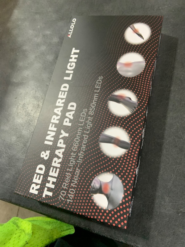 Photo 1 of ALLOLO Red Light Therapy for Body, 3-in-1 LED Bead Red Light Therapy Belt with Timer Remote Control, 12.6"*6.3" 660nm&850nm Infrared Light Therapy for Body Back Waist Shoulder Knee Joint (Corded)