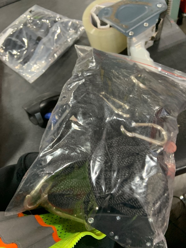 Photo 1 of HEIHAK 4 Pair 1/4 Inch 8 Feet Long Adjustable Rope Clip Hanger, Grow Light Ratchet Hanger with Reinforced Internal Metal Gears for Hanging, 150lb Bearing Capacity Per