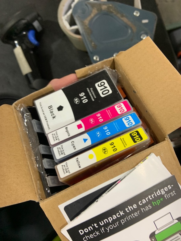 Photo 1 of 910XL Ink Cartridges for HP Printers Compatible Replacement for HP 910XL Ink Cartridges Combo Pack Work with OfficeJet Pro 8020 8025 8028 8030 8035 8010 8015 8018 8022 Printer (1BK/1C/1M/1Y, 4 Pack)