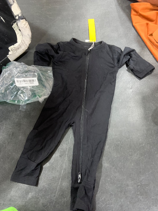 View 1 of 0-3 mounths baby one piece black