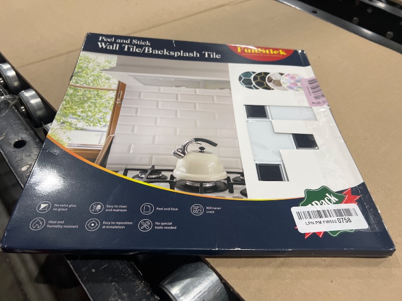 Photo 1 of 10-Sheet Hexagon Peel and Stick Kitchen Backsplash Tiles,Honeycomb Waterproof Self-Adhesive Wall Tile Stick on Backsplash for Kitchen,RV and Bathroom(White,12"×12")