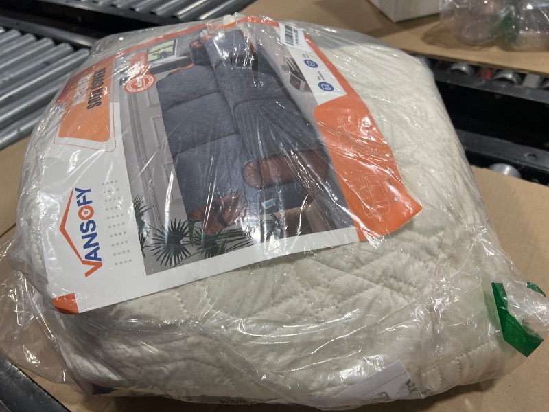 Photo 1 of VANSOFY Waterproof Recliner Couch Covers, Sofa Covers Non-Slip 1-Piece Washable Reclining Sofa Cover Furniture Protector with Elastic Straps Pocket for Dogs, Pets(Beige,3 Seater)