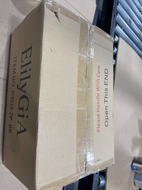 Photo 1 of ElilyGiA Water Ripple Glass Pendant Lights Black Pendant Lights Kitchen Island Adjustable Modern Hanging Pendant Light Fixtures for Sink Kitchen Dining Room Foyer Entryway, 2 Pack