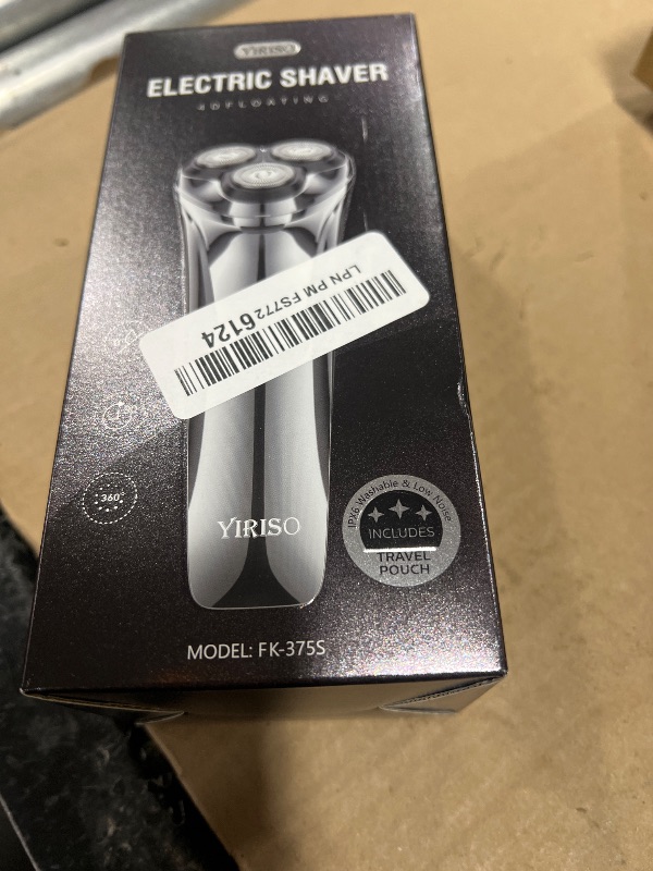 Photo 1 of YIRISO Electric Razor for Men, 90Min Long-Lasting Shaver with 4D Floating Head & LCD Display, Ultra Smooth for Sensitive Skin, IPX6 Waterproof, USB-C Fast Charge, with Travel Case - Ideal Gift