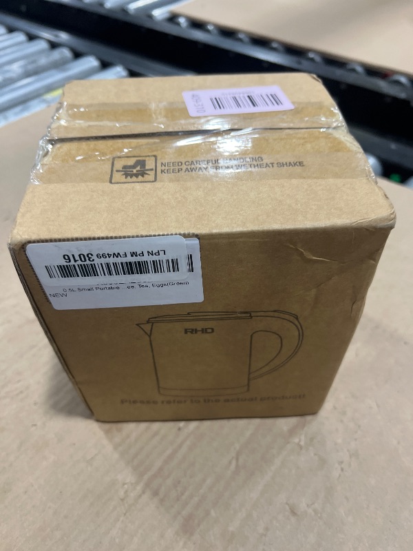 Photo 1 of 0.5L Small Portable Electric Kettles for Boiling Water, Stainless Steel Travel Kettle, Fast Boil Teapot, Boil-Dry Protection & Auto Shut-Off, Perfect For Traveling Cooking, Coffee, Tea, Eggs(Green)