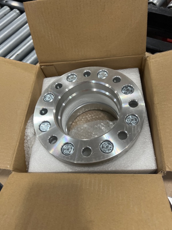 Photo 1 of Customadeonly 8x6.5 (8x165.1) Hubcentric Wheel Spacers 1 Inch – 2pcs with 121mm Bore, 9/16" Studs – Fits Front Axle Only on 1994–2012 Ram 2500 3500 – Not for Dually – Stud Trimming May Be Required