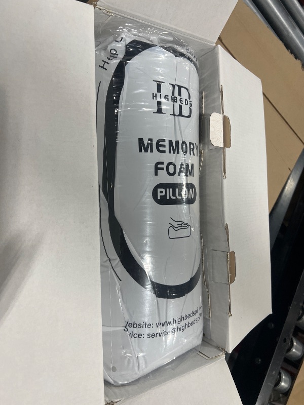 Photo 1 of HighBeds Cervical Neck Pillow for Neck Pain Relief- Memory Foam Pillow for Side and Back Sleepers, BASF Support with Ergonomic Pillow