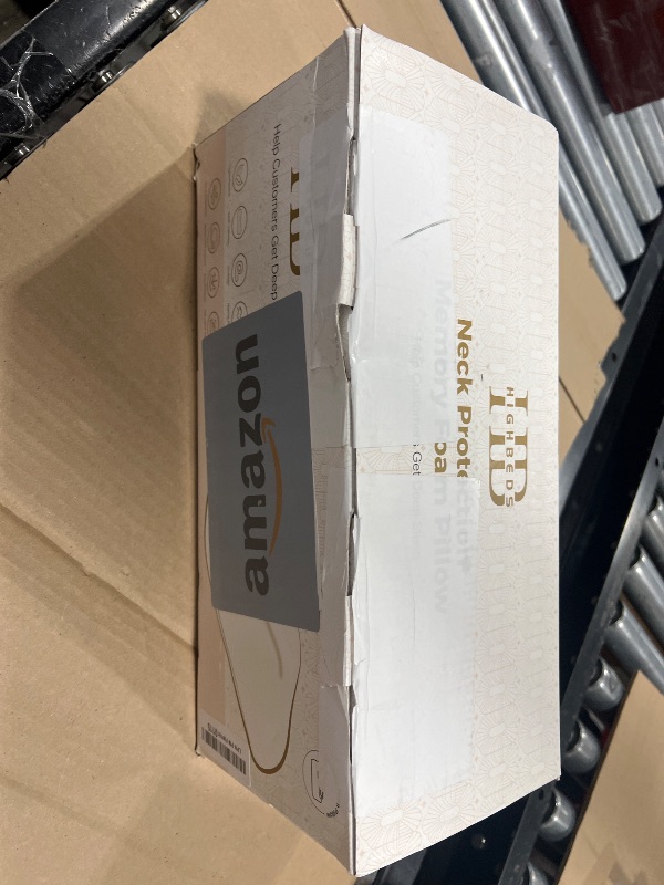 Photo 1 of HighBeds Cervical Neck Pillow for Neck Pain Relief- Memory Foam Pillow for Side and Back Sleepers, BASF Support with Ergonomic Pillow