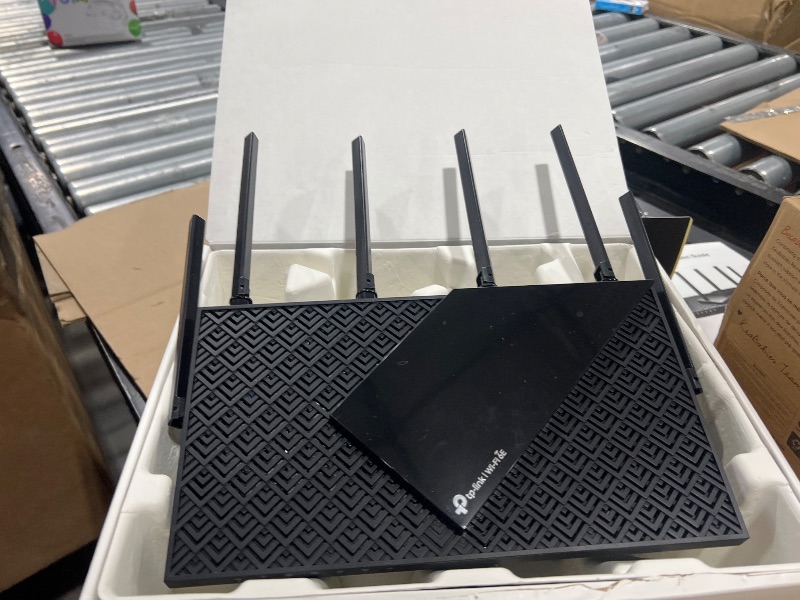 Photo 1 of TP-Link AXE5400 Tri-Band WiFi 6E Router (Archer AXE75), 2025 PCMag Editors' Choice, Gigabit Internet for Gaming & Streaming, New 6GHz Band, 160MHz, OneMesh, Quad-Core CPU, VPN & WPA3 Security